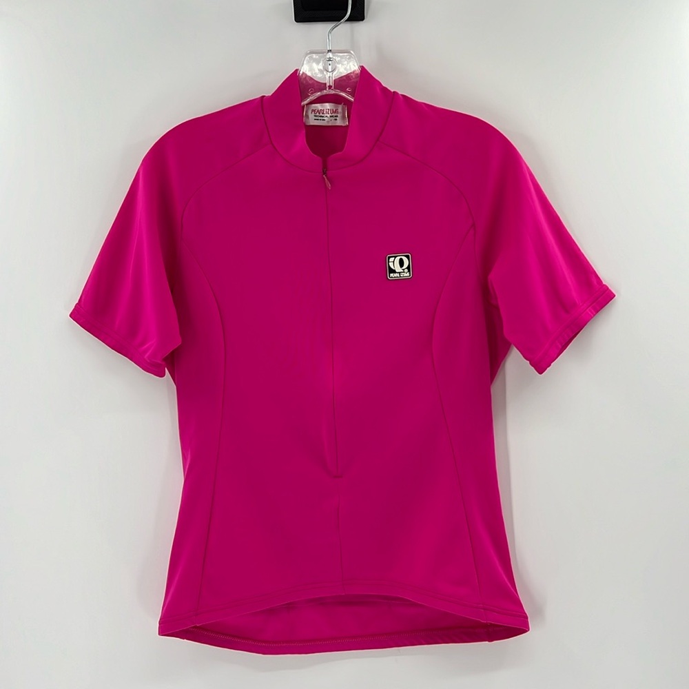 Pearl Izumi Women's Technical 3/4 Zip Pullover Cycling Jersey - Pink - 8